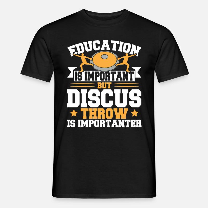 Diskuswerfen Diskuswerfer Geschenk - Männer T-Shirt - Schwarz