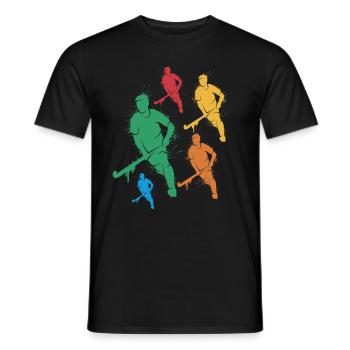 Hockeyspieler Jungen Feldhockey Kinder Hockey - Männer T-Shirt - Schwarz - Vorne - AI Model Male 178 light (178cm)