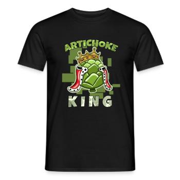Artischocke - Männer T-Shirt - Schwarz - Vorne - AI Model Male 178 light (178cm)