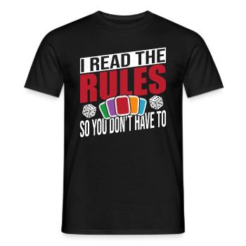 Board Games Game Board Gift - Men's T-Shirt - black - Front - AI Model Male 178 light (178cm)