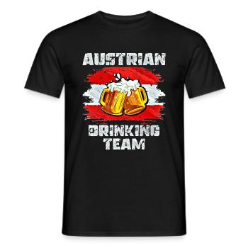 Équipe de boisson d’Autriche - T-shirt homme - noir - Devant - AI Model Male 178 light (178cm)