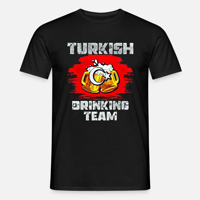 Turkey Drinking Team - Men's T-Shirt - black