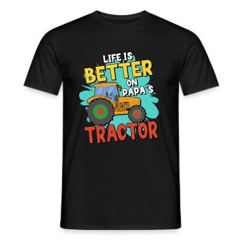 Traktorliebhaber Lustiges Traktorgeschenk - Männer T-Shirt - Schwarz - Vorne - AI Model Male 178 light (178cm)