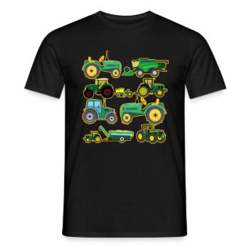 Traktorliebhaber Lustiges Traktorgeschenk - Männer T-Shirt - Schwarz - Vorne - AI Model Male 178 light (178cm)