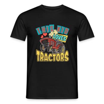 Traktorliebhaber Lustiges Traktorgeschenk - Männer T-Shirt - Schwarz - Vorne - AI Model Male 178 light (178cm)