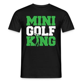 Geschenk für Minigolfspieler - Männer T-Shirt - Schwarz - Vorne - AI Model Male 178 light (178cm)