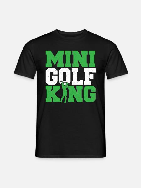 Geschenk für Minigolfspieler - Männer T-Shirt - Schwarz