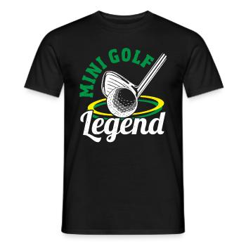 Geschenk für Minigolfspieler - Männer T-Shirt - Schwarz - Vorne - AI Model Male 178 light (178cm)