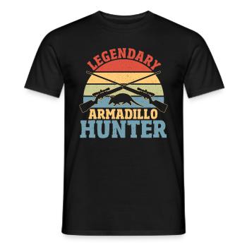 Armadillo Pet Armadillo Gift - Men's T-Shirt - black - Front - AI Model Male 178 light (178cm)