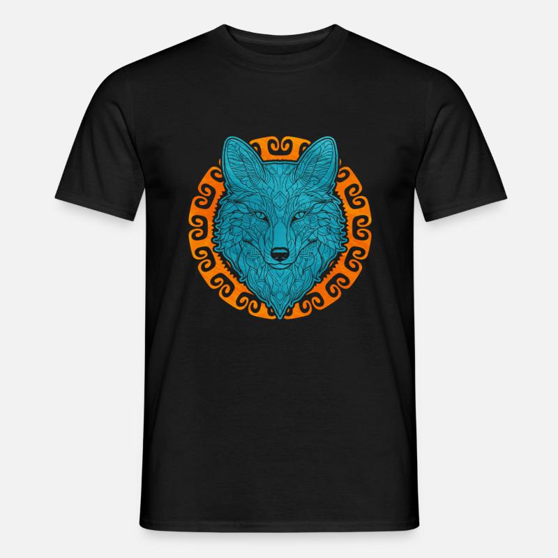 Niedliches Polarfuchs-Geschenk - Männer T-Shirt - Schwarz