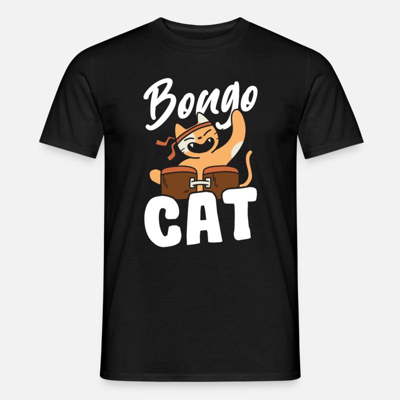 Bongo Cat Gift - Men’s T-shirt - black