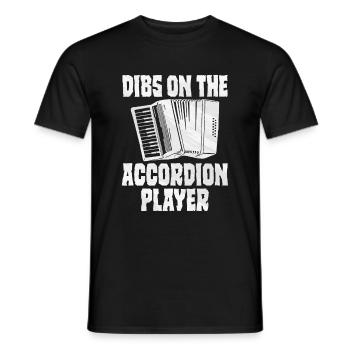 Accordion Polka Music Gift - Men's T-Shirt - black - Front - AI Model Male 178 light (178cm)