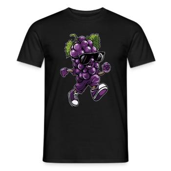 Traube - Männer T-Shirt - Schwarz - Vorne - AI Model Male 178 light (178cm)