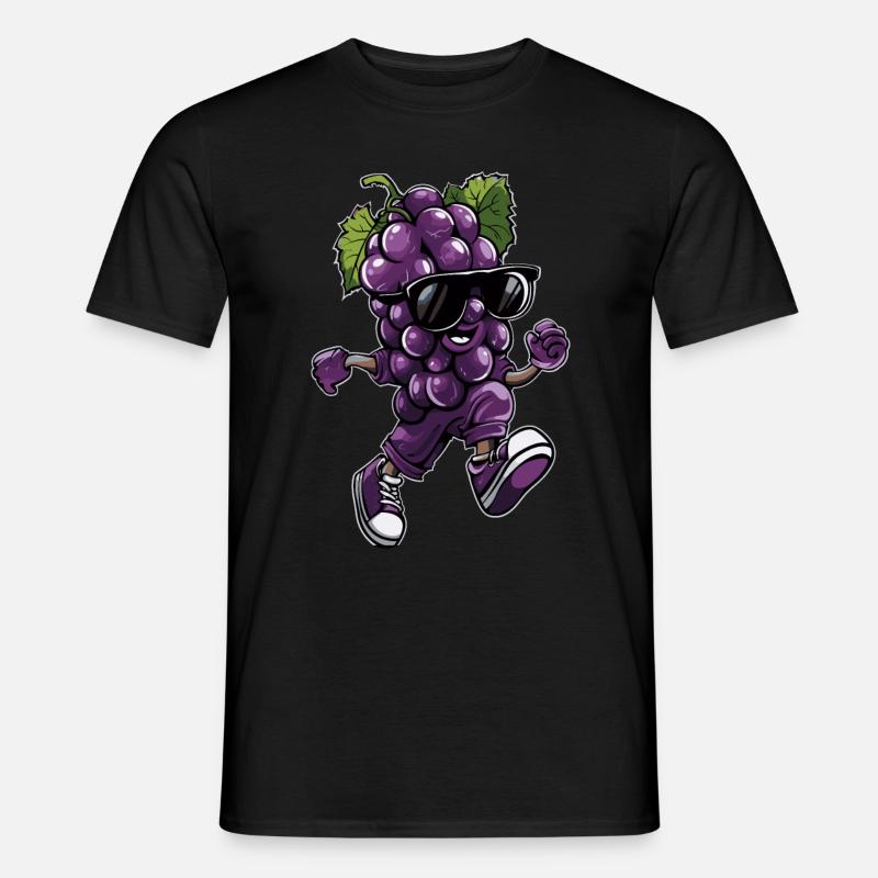Traube - Männer T-Shirt - Schwarz