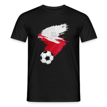 Drapeau de football de football de Malte - T-shirt homme - noir - Devant - AI Model Male 178 light (178cm)