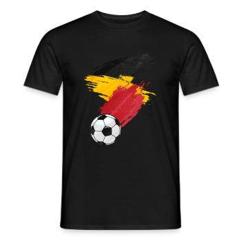 Belgique Soccer Football Drapeau - T-shirt homme - noir - Devant - AI Model Male 178 light (178cm)