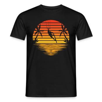 Kitesurfing - Männer T-Shirt - Schwarz - Vorne - AI Model Male 178 light (178cm)