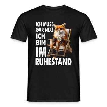 I don't have to do anything, I'm retired - Men's T-Shirt - black - Front - AI Model Male 178 light (178cm)