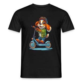 Beagle Roller - Männer T-Shirt - Schwarz - Vorne - AI Model Male 178 light (178cm)