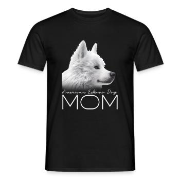 American Eskimo Dog Mama - Männer T-Shirt - Schwarz - Vorne - AI Model Male 178 light (178cm)