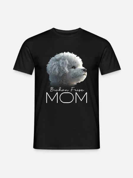 Bichon Frise Mom - Men's T-Shirt - black