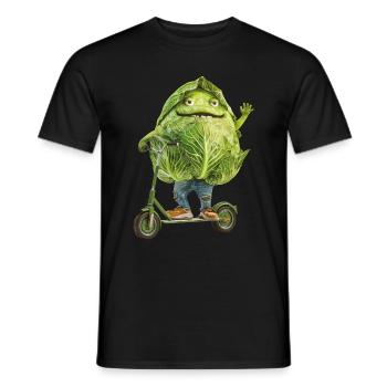 Kohl Scooter - Männer T-Shirt - Schwarz - Vorne - AI Model Male 178 light (178cm)