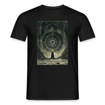 Das Glücksrad Tarot - Männer T-Shirt - Schwarz - Vorne - AI Model Male 178 light (178cm)