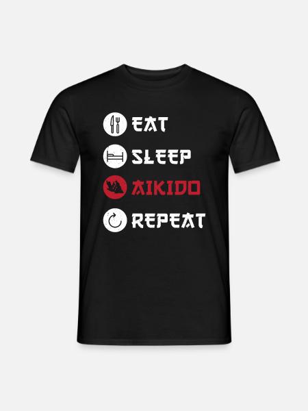 Aikido Martial Arts Gift - Men's T-Shirt - black