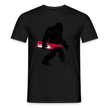 Keytar Keyboard Gift - Men's T-Shirt - black - Front - AI Model Male 178 light (178cm)