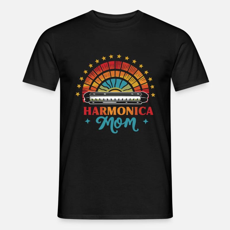 Harmonica Playing Gift - Men’s T-shirt - black