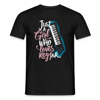 Keytar Keyboard Gift - Men's T-Shirt - black - Front - AI Model Male 178 light (178cm)