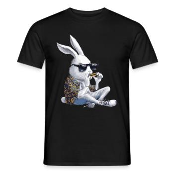 Harmonica Playing Gift - Men's T-Shirt - black - Front - AI Model Male 178 light (178cm)
