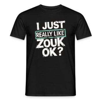 Zouk-Tanz-Geschenk - Männer T-Shirt - Schwarz - Vorne - AI Model Male 178 light (178cm)