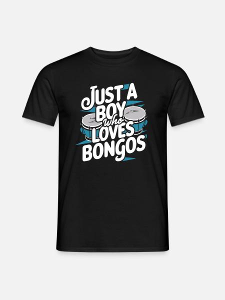 Bongo Music Gift - Men's T-Shirt - black