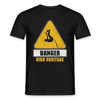 Pole Vaulter Gift - Men's T-Shirt - black - Front - AI Model Male 178 light (178cm)