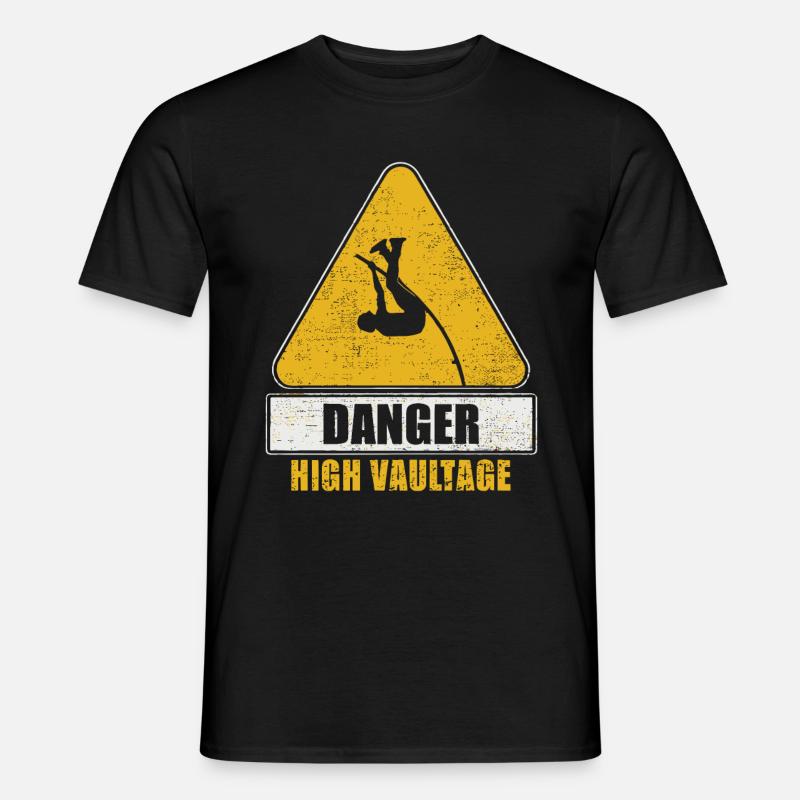 Stabhochspringer-Geschenk - Männer T-Shirt - Schwarz