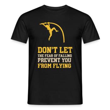 Pole Vaulter Gift - Men's T-Shirt - black - Front - AI Model Male 178 light (178cm)