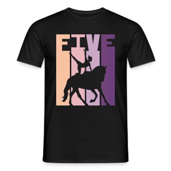 Loves Horse Vaulting Gift - Men's T-Shirt - black - Front - AI Model Male 178 light (178cm)