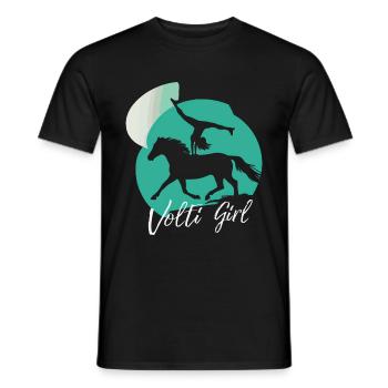 Loves Horse Vaulting Gift - Men's T-Shirt - black - Front - AI Model Male 178 light (178cm)