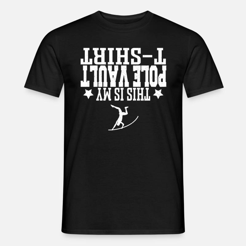 Stabhochspringer-Geschenk - Männer T-Shirt - Schwarz