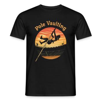 Stabhochsprung Geschenk - Männer T-Shirt - Schwarz - Vorne - AI Model Male 178 light (178cm)