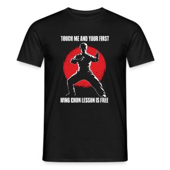 Wing Chun Kampfsport Geschenk - Männer T-Shirt - Schwarz - Vorne - AI Model Male 178 light (178cm)