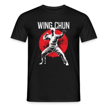 Wing Chun Kampfsport Geschenk - Männer T-Shirt - Schwarz - Vorne - AI Model Male 178 light (178cm)