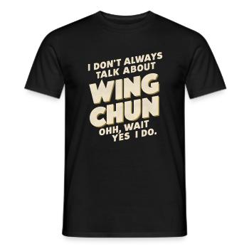 Wing Chun Kampfsport Geschenk - Männer T-Shirt - Schwarz - Vorne - AI Model Male 178 light (178cm)