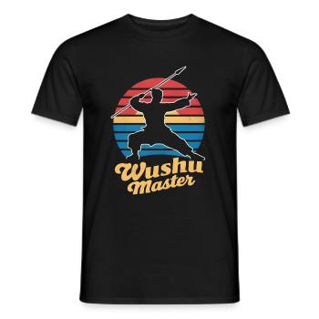 Wushu Spieler Geschenk - Männer T-Shirt - Schwarz - Vorne - AI Model Male 178 light (178cm)
