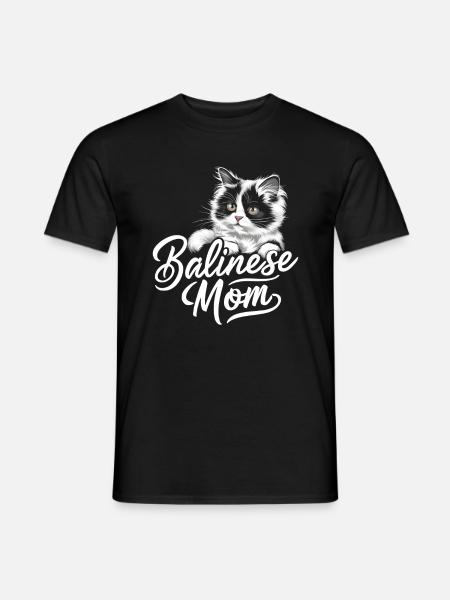 Katze Balinesische Geschenk - Männer T-Shirt - Schwarz