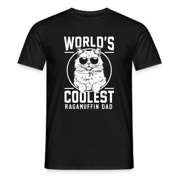 Katze Ragamuffin Geschenk - Männer T-Shirt - Schwarz - Vorne - AI Model Male 178 light (178cm)