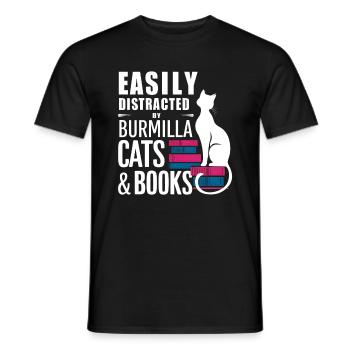 Katze Burmilla Geschenk - Männer T-Shirt - Schwarz - Vorne - AI Model Male 178 light (178cm)