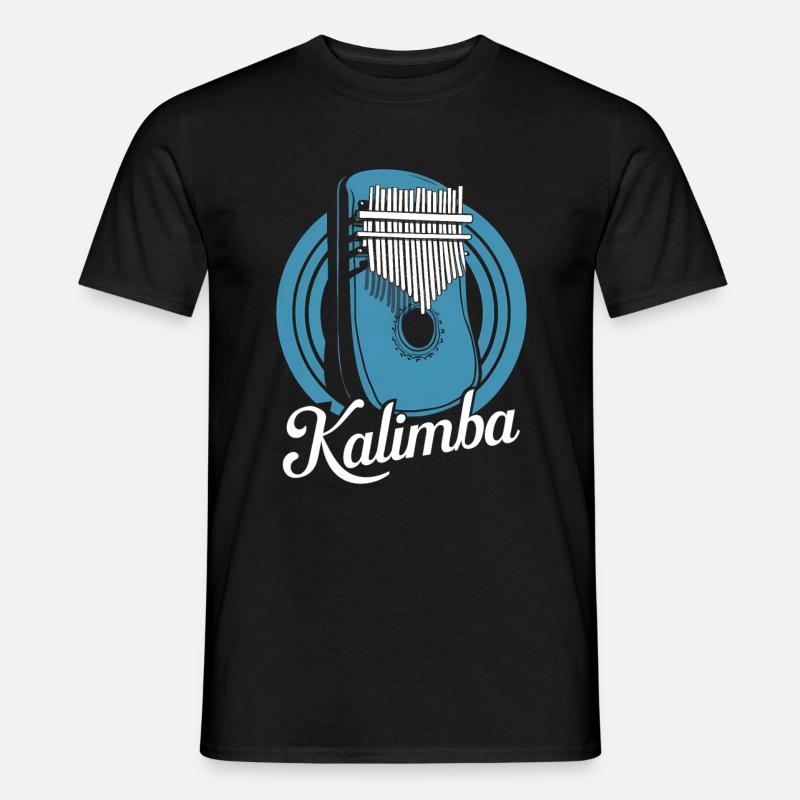 Idiophon Kalimba Geschenk - Männer T-Shirt - Schwarz
