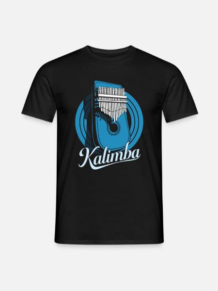 Idiophon Kalimba Geschenk - Männer T-Shirt - Schwarz